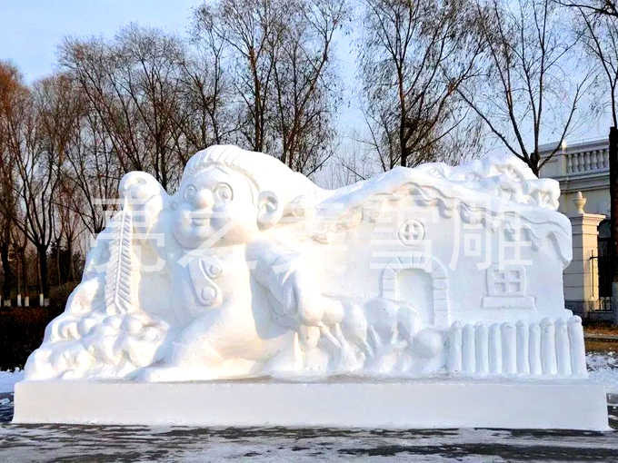 雪雕实景图3