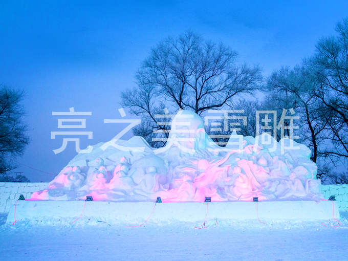 雪雕实景图8